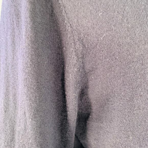 THE KOOPLES Size M Navy Black Merino Wool Skull Buttons V-Neck Cardigan - Picture 6 of 10